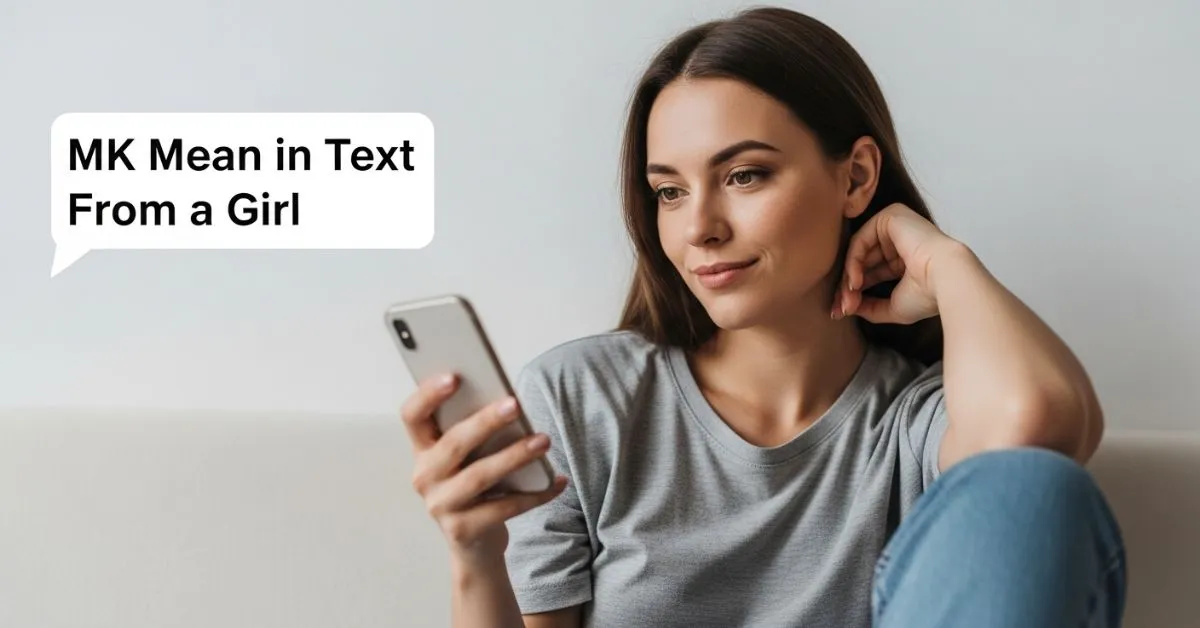 MK Mean in Text From a Girl