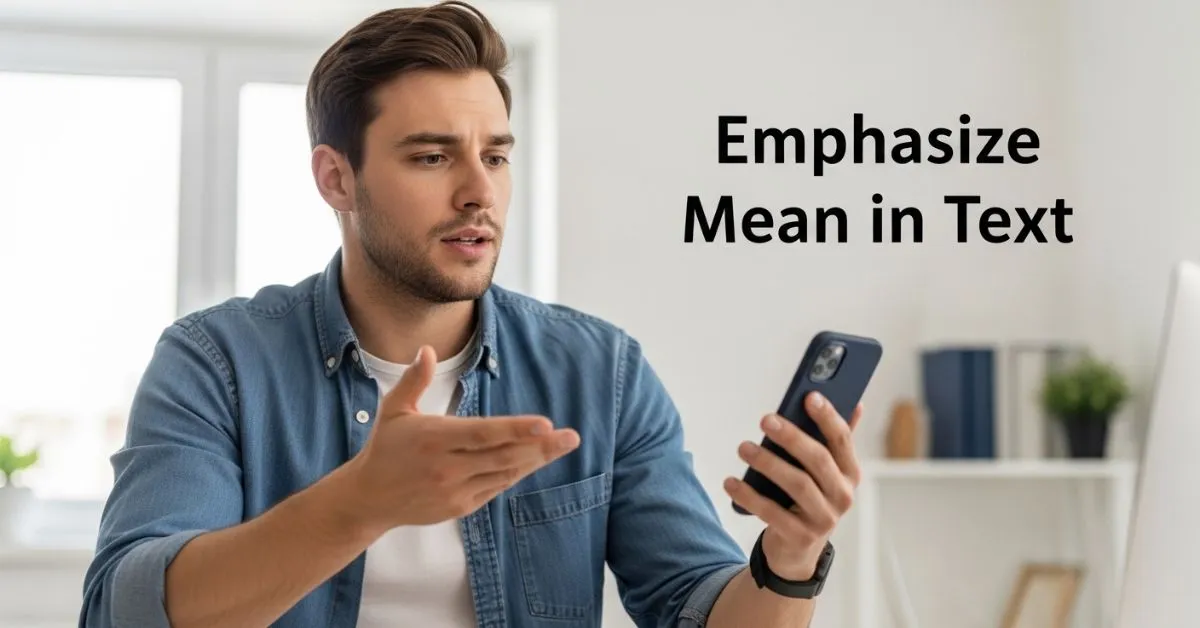 Emphasize Mean in Text