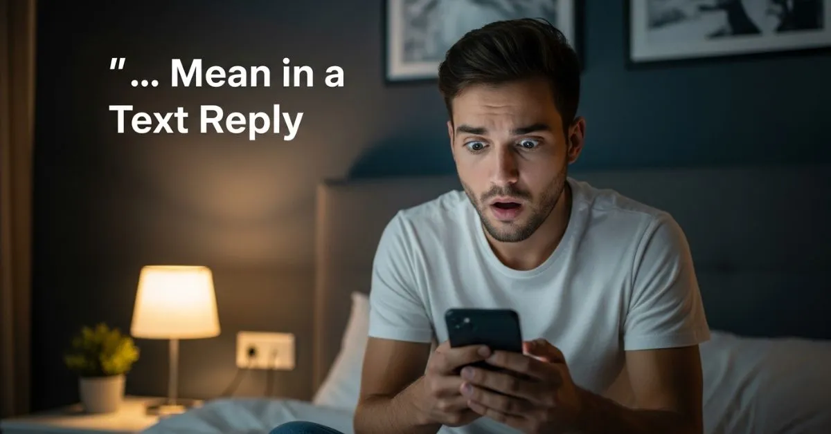 "…" Mean in a Text Reply