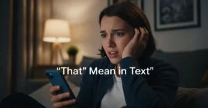 “That” Mean in Text