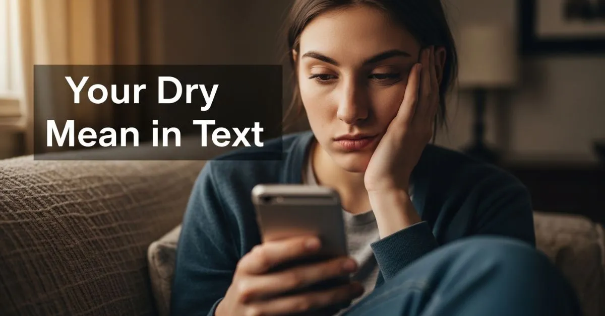 Your Dry Mean in Text