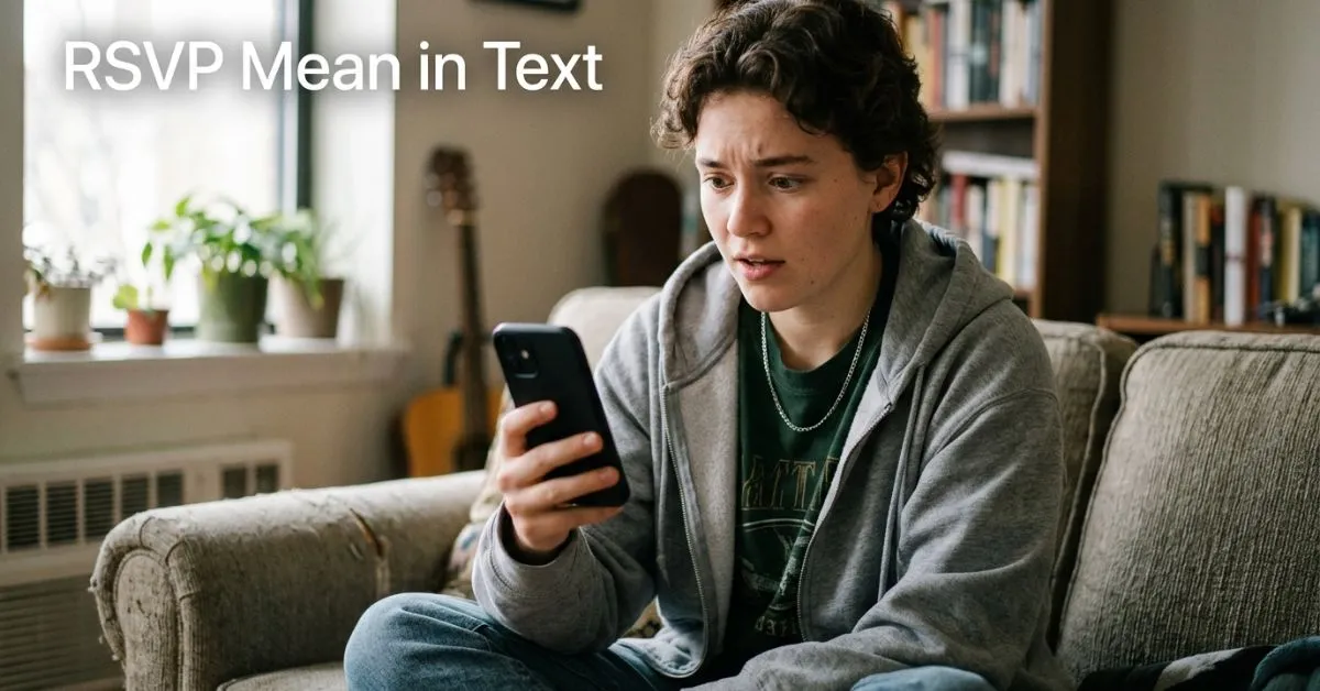 RSVP Mean in Text